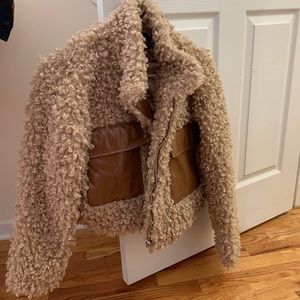 Faux fur jacket women’s size S
